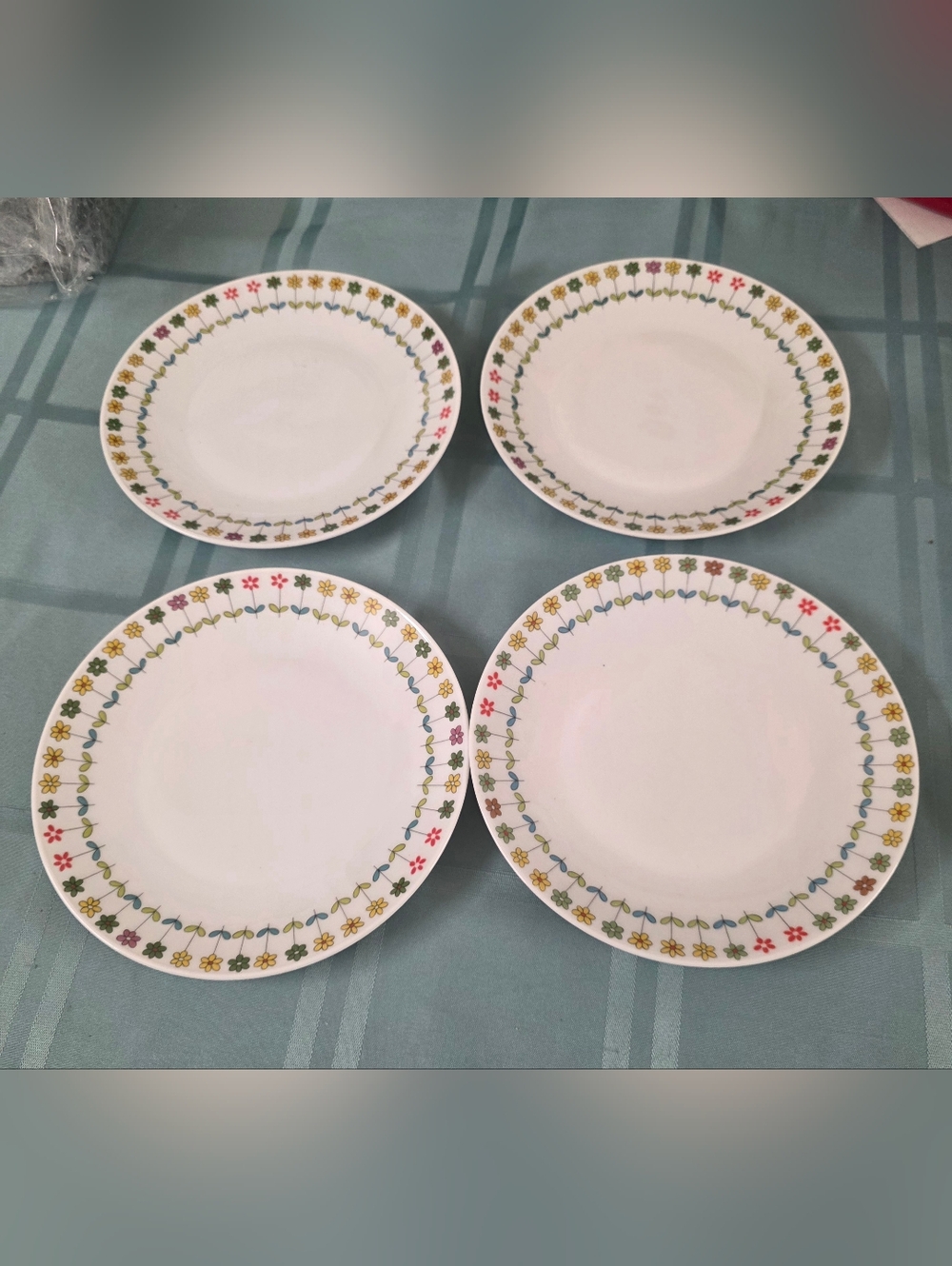 Vintage MCM Rosenthal Studio Pucci Piemonte Salad Dessert Plate 7.5" Set Of 4